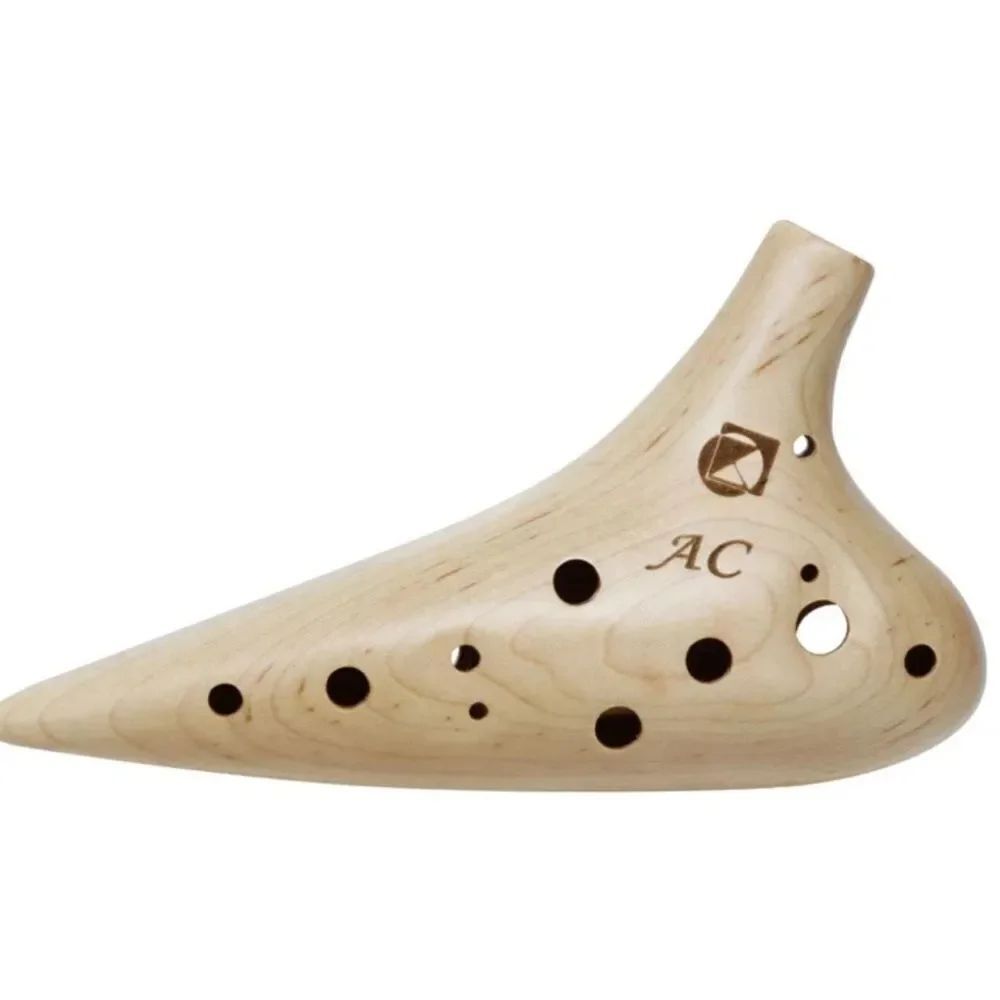 Kikutani 12-Hole Maple Ocarina, Alto C, with Pouch, KOC-AC, Wood NWOT